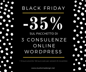 Black Friday - Consulenza WordPress