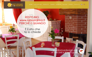Restyling sito web: Agriturismo La Biandrina