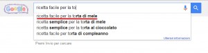 Ricerca parola chiave Google Suggest