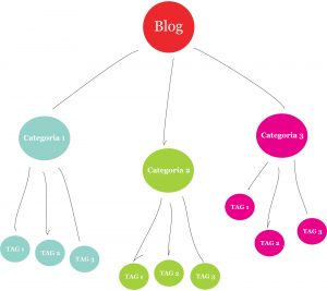 Mappa mentale categorie e tag WordPress